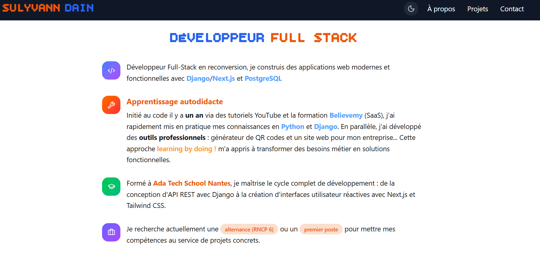 Aperçu 1 de Portfolio